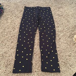 Heart leggings size 7/8 H&M
